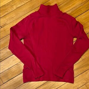 Red Turtleneck Long Sleeve Top Athleta